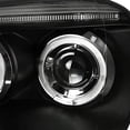 thumbnail image 5 of SMD LED Halo Projector Headlight In Black Housing Clear Lens Made For And Compatible With 2006 - 2010 Volkswagen VW Golf Rabbit GTI Jetta 06 07 08 09 10, 5 of 7