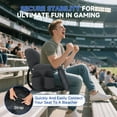 thumbnail image 6 of ABORON Stadium Seats 2 Pack with Back Support - 25" Extra Wide Padded Bleacher Chair, 6 Reclining Positions, Portable Stadium Seat for Bleachers with Adjustable Armrests, Fit Outdoor Sports Events, 6 of 12