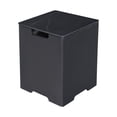thumbnail image 5 of Elementi Plus Propane Tank Cover Table Outdoor Fire Pit Side Table Square Propane Tank Hideaway Storage Box for 20lb Propane Gas Tank Concrete Marble Porcelain - Bulgaria Black, 15.9" x 15.9" x 20.5", 5 of 5