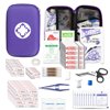 First Aid Kit Emergency Kit Camping Essentials Car-Home Purple First-Aid Bag - 277 Piece Emergency Supplies Hiking First Aid Kit for Backpack Survival Kits for Disaster Preparedness YIDERBO