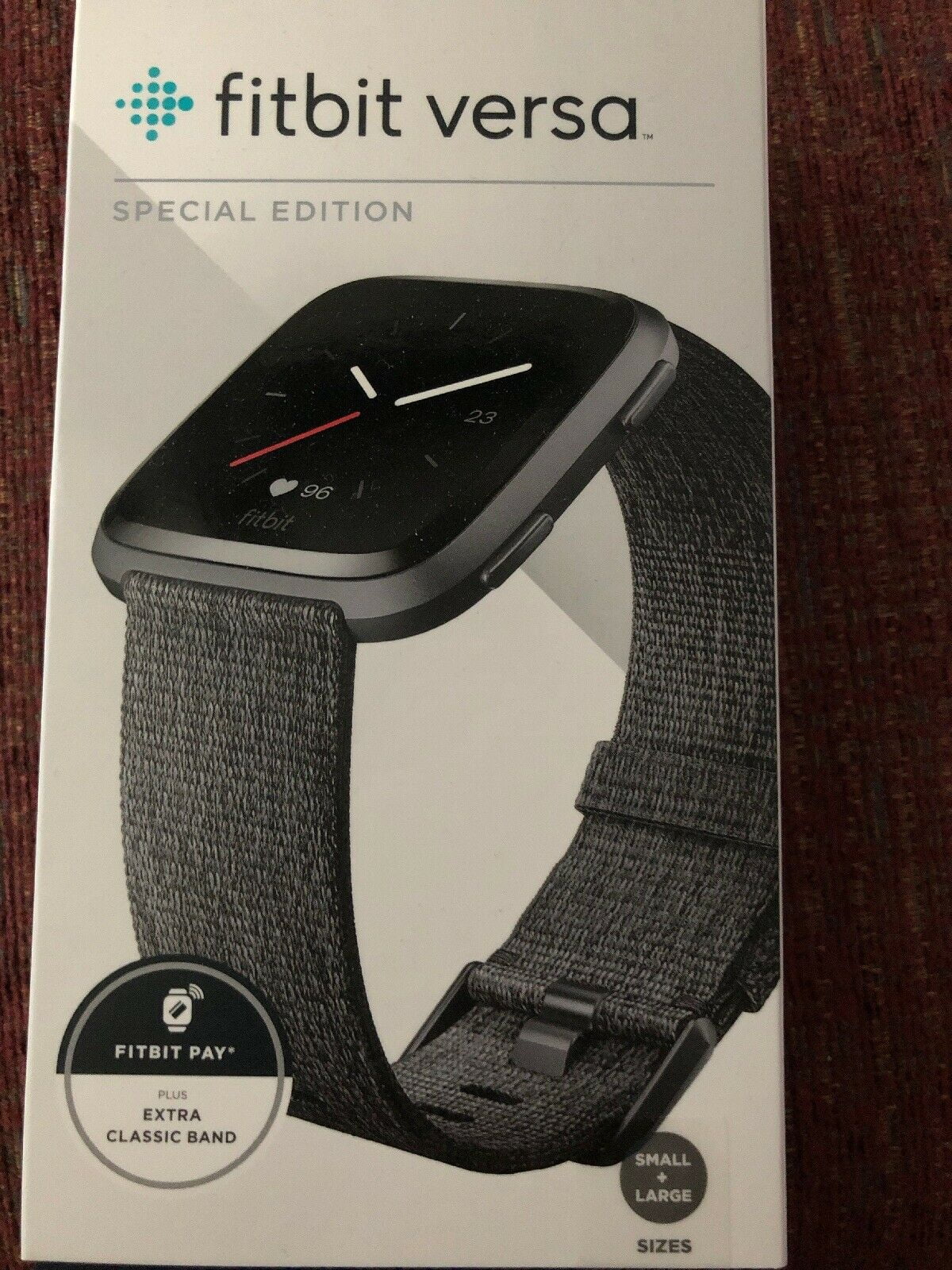 fitbit charcoal woven