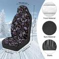 thumbnail image 7 of Uorisanigo Seat Covers Front Set for Cars Trucks SUV, Auto Accessories Decor, Universal Soft Blanket Cloth Purple Bat Pumpkin Seat Covers Universal Size Fit Auto Accessories, 7 of 7