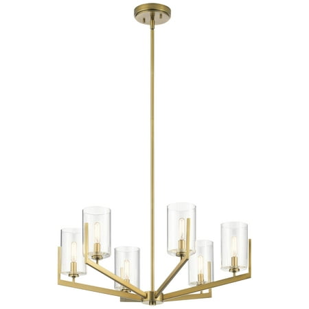 Kichler Lighting Nye 6 - Light Chandelier in  Brushed Natural Brass