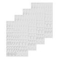 thumbnail image 1 of 4 Hojas de Calcomanías de Letras Cursivas para Uñas de Resina, Pequeñas Calcomanías de Alfabeto Plateado en 3D, Aleación Metálica para Resina Epóxica, 1 of 7