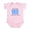 Petal Pink, variant on CafePress - Half Greek Body Suit - Baby Light Bodysuit, Size Newborn - 24 Months