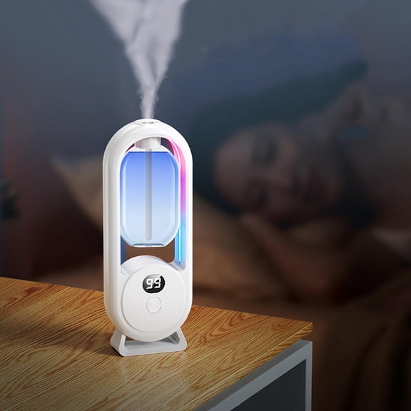 YiJuHui 500ml Aromatherapy Essential Oil Diffuser with Digital Display, Automatic Spray & Ambient Lighting for Relaxation, Yoga, Bedroom, Living Room