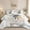 White Gold Silver Grey, variant on Flymme Full/Queen Quilt Sets,3 Pieces Modern Abstract Floral Bedspreads Coverlet with Shams,Reversible Lightweight Coverlet Bedding Sets Bed Cover for All Season