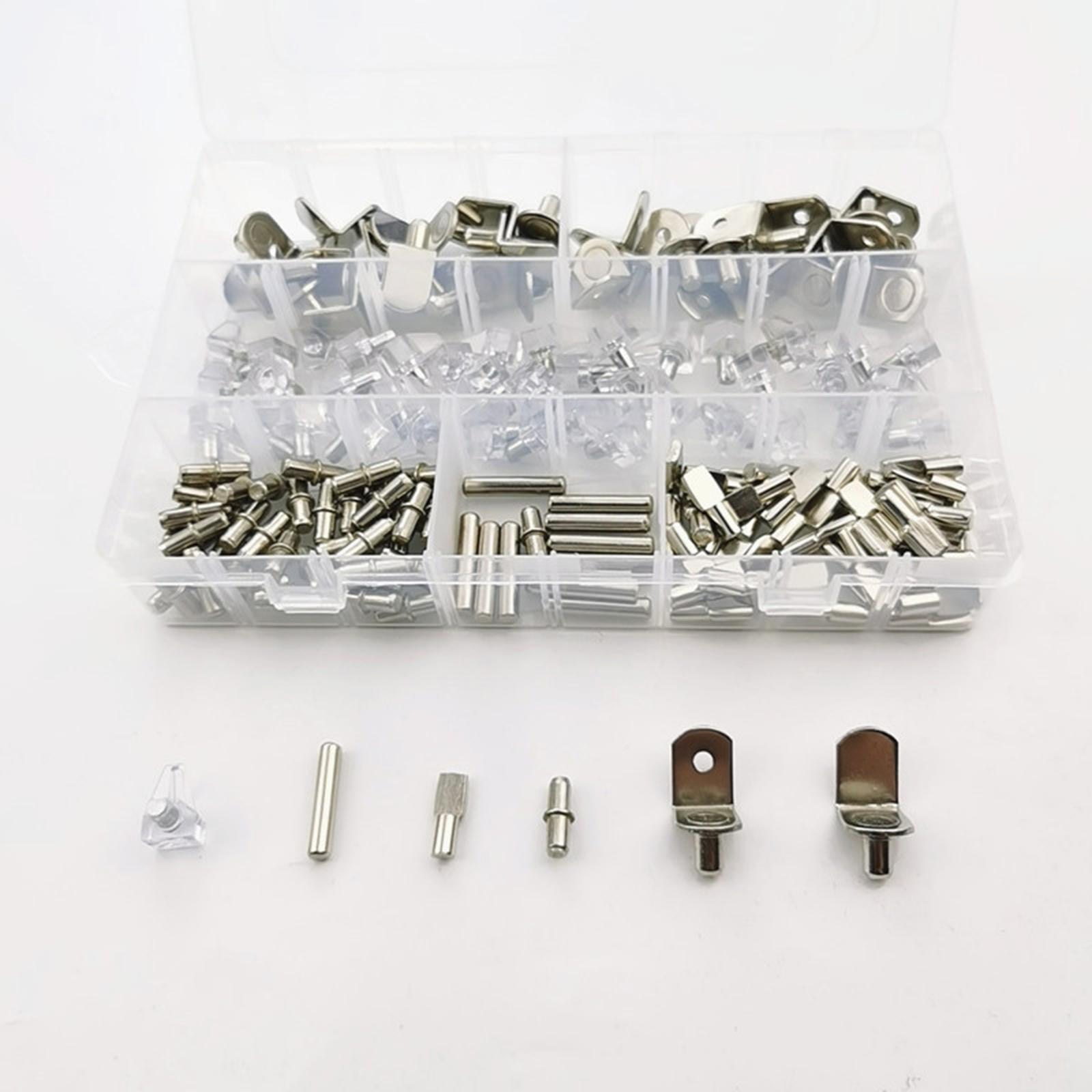 160Pcs Shelf Pins assortment set, Shelf Bracket Pegs Cabinet Furniture Shelf Pins Support for Shelf Holes on Cabinets