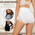 thumbnail image 2 of Tummy Control Shapewear for Women Lace Mid Waisted Underwear Body Shaper Panties, 2 of 5