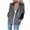Gray, variant on Leesechin Fleece Jackets for Women Fashion Casual Hooded Slim Zipper Fleece Sweater Coat