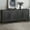 Black, variant on Atumcto Sideboard Buffet 63" with Storage Cabinet, 4-Door 4-Shelf, Natural Wood Color, Carved Flowers Doors & Cable Holes for Living Room, Kitchen & Entryway