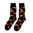 thumbnail image 1 of Minnieouse Calcetines de algodón para hombre, calcetín cálido con dibujos animados, bonito diseño de mariscos, invierno y otoño Medias negro, 1 of 4