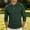 Army Green, variant on Men Embossed Herringbone Textured Shirt, Turndown Collar 3 Buttons Long Sleeve Top, Spring Summer Smart Casual Daily Tops S-XXL