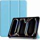 thumbnail image 1 of Funda Protectora de Cuero PU para iPad Pro 11" M4 2024 (5.ª Gen) con Soporte Magnético, Azul Cielo, 1 of 7