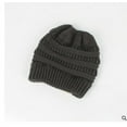thumbnail image 1 of Bonnet Tricoté Extensible pour Femme Fille, Chapeau de Queue de Cheval Troué Chaud Hiver, 1 of 5