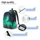 thumbnail image 3 of Disketp Northern Lights 2 Mochila de Lona Estampada, Mochila Escolar de Viaje Ligera para Estudiantes y Portátil-Small, 3 of 5