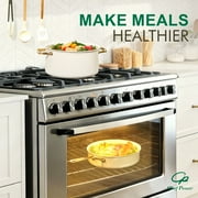 Chef Power 10 Pcs Ceramic Non Stick Cookware Sets, Pots and Pans Set with Stainless Steel Handle, Dishwasher and Oven Safe, Cream White with Light Gold Handle