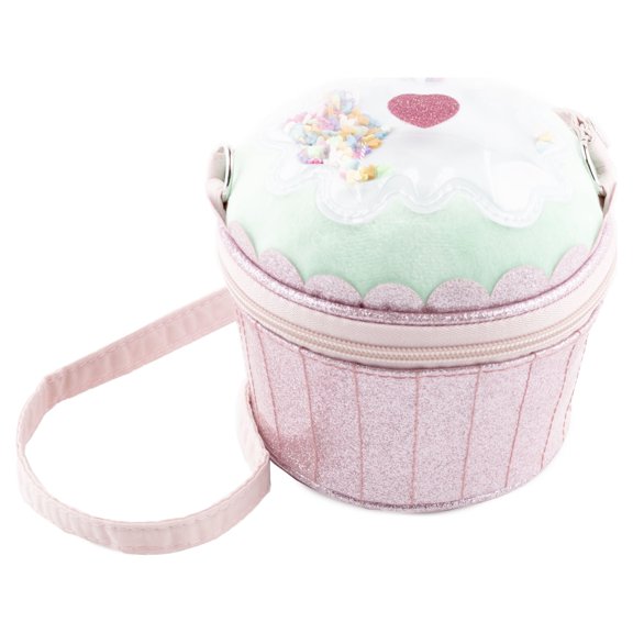 Claire's Sac Bandoulière pour Filles Club Cupcake, Fermeture Éclair, Sangle d'Épaule, Cadeau Mignon, 76406