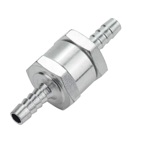 Favordrory 6mm 1/4 Inch Fuel Non-return One Way Check Valve Oil Petrol Diesel Aluminium Alloy