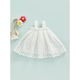thumbnail image 2 of Bagilaanoe Toddler Baby Girl Tutu Dress Sleeveless Flower Layered Tulle Dress for Girls Kids Princess Birthday Party Beach Dresses, 2 of 7