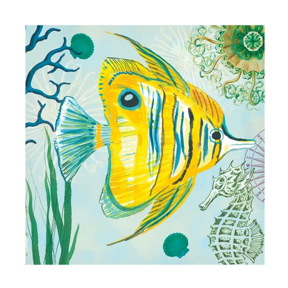 Farida Zaman 'Tropical Underwater III' Canvas Art