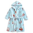 thumbnail image 1 of Albornoz infantil otoño e invierno nuevos pijamas infantiles de franela para hombres y mujeres, 1 of 5