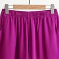 thumbnail image 5 of CQONEPT Oversize Shorts for Women Ice Silk Quick Dry Stretch Shorts Summer Workout Athletic Gym Pants with Pockets Hot Pink 5XL, 5 of 5