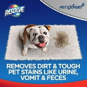 Resolve Pet Expert Carpet Cleaner Spray for Pets Stains and Odors, 22 oz