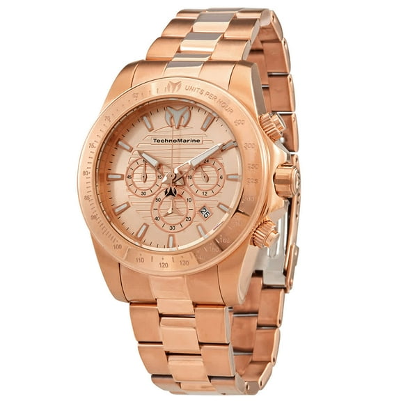 Technomarine Manta Ray Chronograph Rose Gold Dial Men's Watch TM-220138