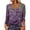 Purple, variant on Patlollav Womens Fashion T-Shirt Button Long Sleeve Tops