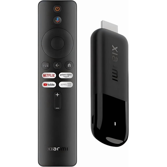 Xiaomi Mi TV Stick 4K Ultra HD Streaming Device, Android TV 11 with Google Assistant Voice Remote Control Streaming Media Player, Chromecast Built-in, 2GB 8GB HDR/AV1/2.4G/5G WiFi/BT 5.2