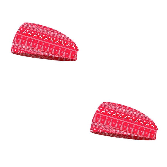 Diadema navideña Sonducket colorida para deportes banda para la cabeza suministros flexibles alta elasticidad Tipo 1 2Conjunto