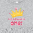 thumbnail image 4 of Inktastic Cute Princess is One 1st Birthday Girls Baby Dress, 4 of 5
