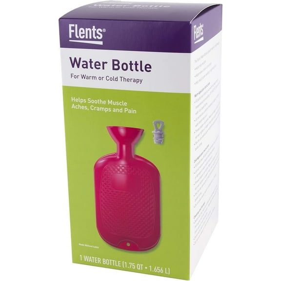 Flents Water Bottle for Warm & Cold Application for Camp Pain, Latex-Free