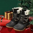thumbnail image 6 of TEAHOO X STQ Winter Snow Boots for Women Cold Weather Duck Boots All Black 8, 6 of 7