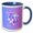 Blue/White, variant on 3drose, If Youre Curious Im Bi Bicurious Lgbtqi Valentine, 15oz Two-tone Yellow Mug