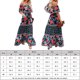 thumbnail image 2 of Vestido Largo Básico Impresión de vestido largo básico de gran tamaño para mujer elegante ropa diaria (negro L) Cgtredaw para Mujer Negro T XXL, 2 of 6