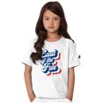 thumbnail image 5 of American Land of the Free Patriotic Crewneck T Shirts Boy Girl Teen Brisco Brands L, 5 of 6