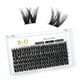 thumbnail image 1 of Lash Clusters Extensiones de pestañas DIY 72 grupos de pestañas CD Curl B&Q LASH Mega Volumen Pestañas individuales Extensiones de grupos de pestañas Wispy Lashes Cluster DIY en casa (NM-D-8-16MIX), 1 of 4