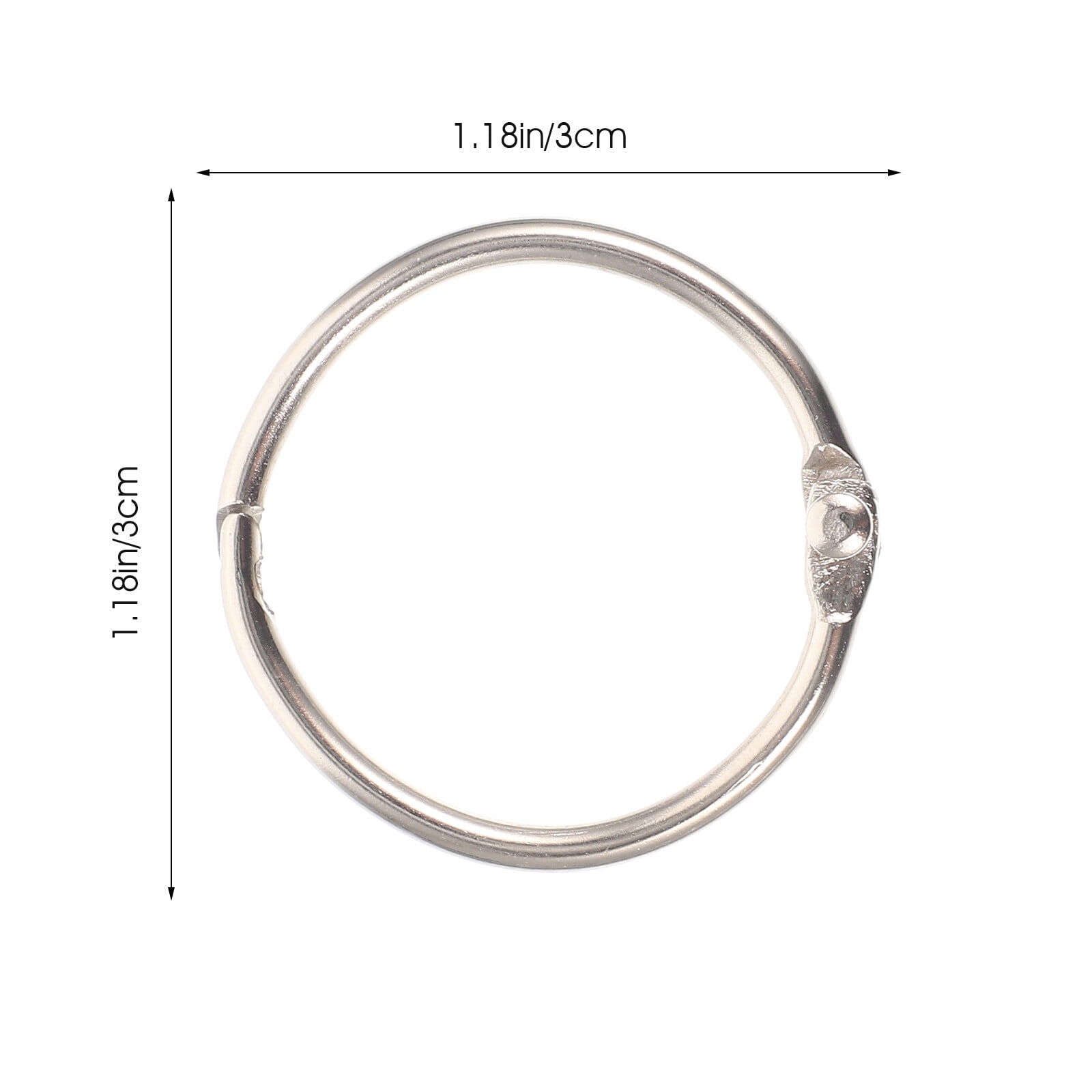 WORGEOUS 400 Pcs Daily Use Binder Rings Reusable Key Rings Wear-resistant Paper Rings Keys Supply