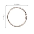 thumbnail image 2 of Yuanmiaoke 100Pcs Wear-resistant Binder Rings Daily Use Book Rings Multi-function Paper Rings, 2 of 10