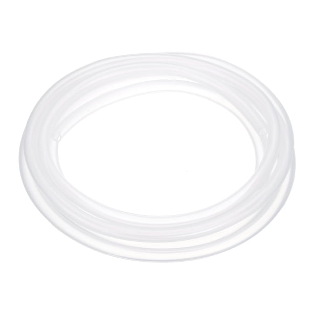 Tubería de silicona Uxcell 7/25" ID x 3/8" OD 1 rollo 10 pies manguera de silicona pura alta flexible clara