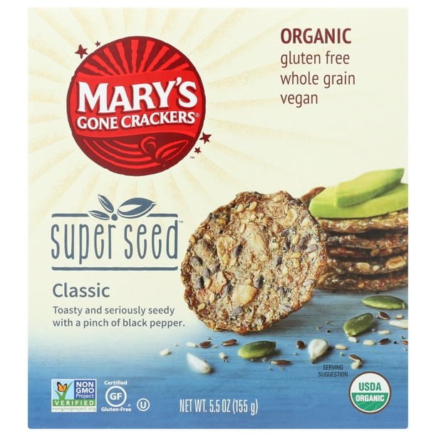 Mary's Gone Crackers® Super Seed Classic Crackers, 5.5 Oz. Walmart