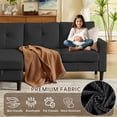 thumbnail image 4 of Soscana Sectional Sofa Set with Storage Ottoman and Accent Chair,Living Room 3 Seat L Shaped Couch and Single Chair Armchair,Living Room Furniture Set for Home Apartment Office Studio, 4 of 7
