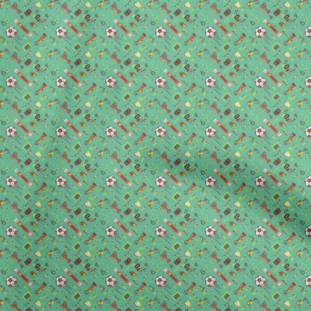 oneOone Viscose Jersey Sea Green Fabric Sports Craft Projects Decor Fabric Printed By The Yard 60 Inch Wide