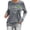 Grey, variant on Womens Long Sleeve St Patricks Day T-Shirt Let the Shenanigans Begin Letter Printed Tops Causal Saint Graphic Tees Tunic Shirts X_White M