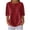 Red, variant on Cilsoka Women's Short Sleeve Waffle Knit Shirts Plus Size Dressy Casual Loose Button Henley Tops Fall Winter Fashion Blouse