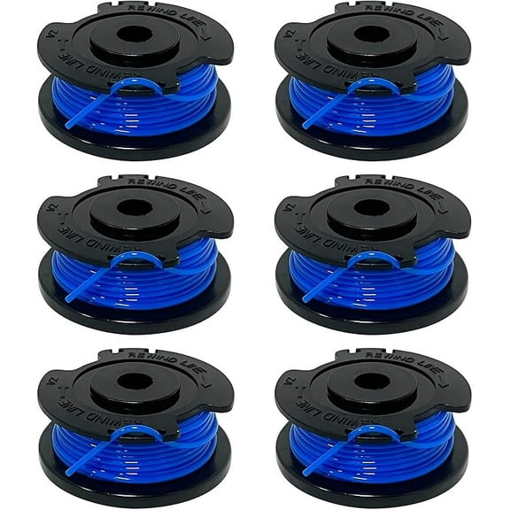 6PC 88524 88532 51484 Replacement Spools Trimmers Line for Toro 51484/51484T/ 51486/51487/ 51434/51435 12 Inch 20/24-volt 51484 Cordless Trimmer/Edger 16Ft 065 line