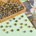 thumbnail image 5 of 300 pcs Flower Spacer Beads 3 colors 7mm Alloy Flower Beads Vintage Metal Floral Bead Charms Antique Flower Spacers Beads for Bracelet Necklace Jewelry Making Alloy, 5 of 8