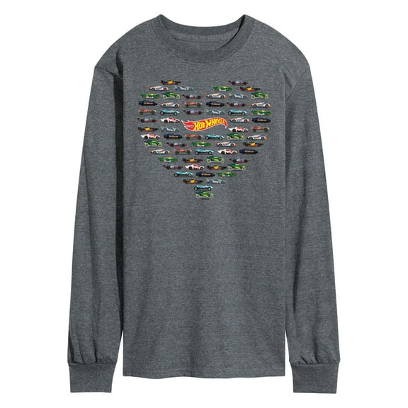 Hot Wheels - Valentine's Hot Wheels Heart - Men's Long Sleeve T-Shirt